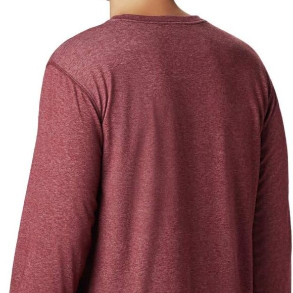 🆕Columbia Men's Thistletown Park Henley, Large-Red Jasper Heather, Brand NEW - Picture 2 of 3